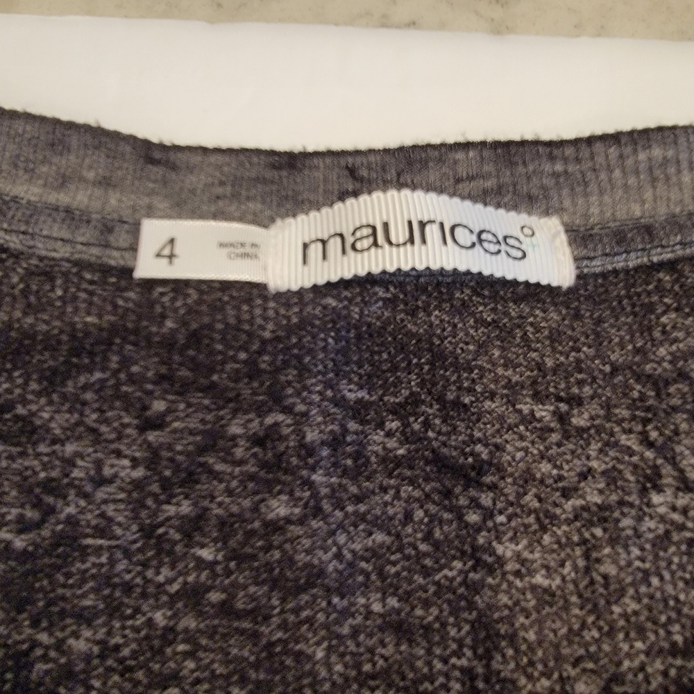 Maurices 1975 Wild Heart Lightweight Crewneck Sweatshirt Size 4X - Picture 6 of 12